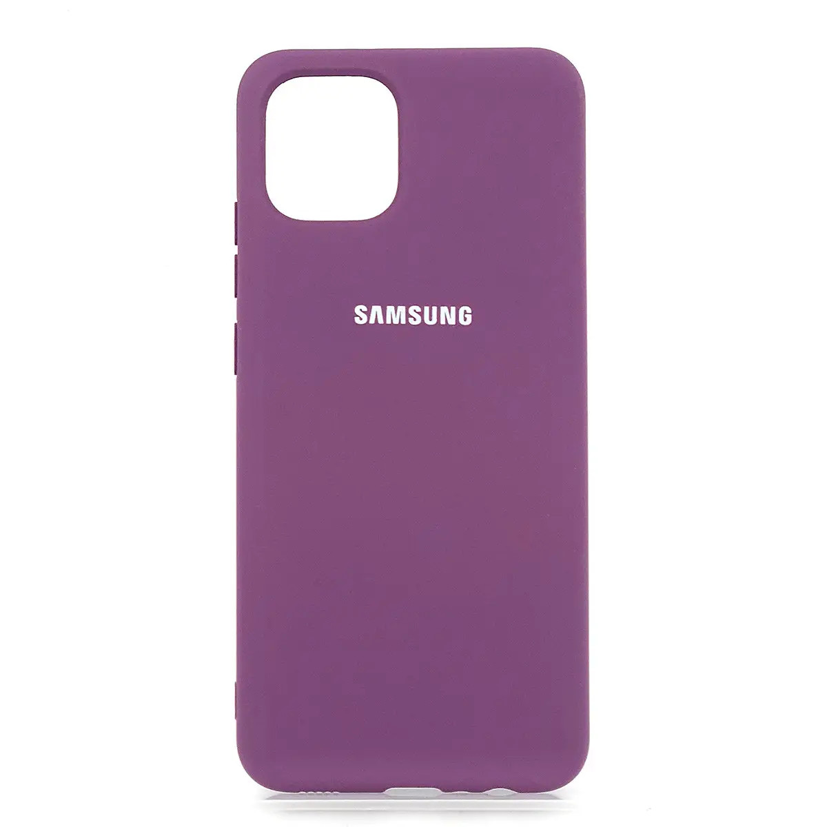 Чохол-накладка Silicone Case Full for Samsung A03 (A035 Grape