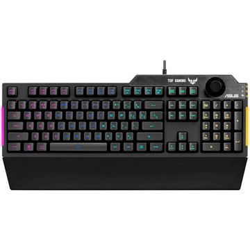 Клавиатура Asus TUF Gaming K1 RGB 104key USB UA Black (90MP01X0-BKMA00)