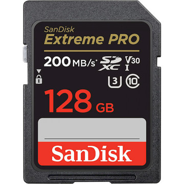 Карта пам'яті  SanDisk 128GB SD class 10 UHS-I U3 V30 Extreme (SDSDXXD-128G-GN4IN)