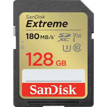 Карта пам'яті  SanDisk 128 GB SDXC UHS-I U3 V30 Extreme (SDSDXVA-128G-GNCIN)