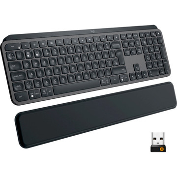 Клавиатура Logitech MX Keys Plus Advanced Wireless Illuminated Keyboard with Palm Rest Graphite UA (920-009416)