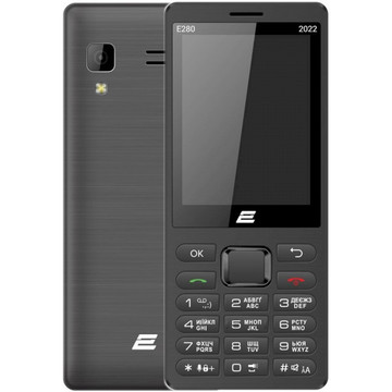 Мобільний телефон 2E E280 2022 Black (688130245210)