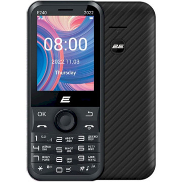 Мобільний телефон 2E E240 2022 Dual Sim Black (688130245159)