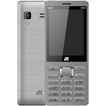 Мобільний телефон 2E E280 2022 Silver (688130245227)
