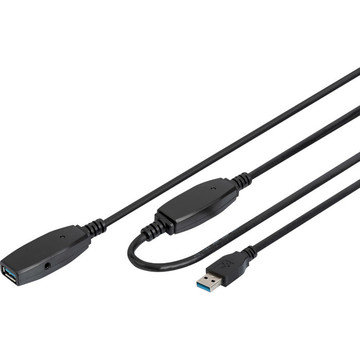 Кабель USB Assmann USB 3.2 Gen1 AM/AF 10m 5Gb (DA-73105)