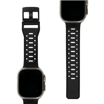 Ремінець для фітнес браслета Ремінець UAG for Apple Watch Ultra 49/45/44/42mm Civilian Silicone Graphite/Black