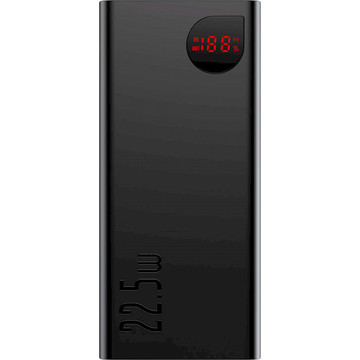 Зовнішній акумулятор Baseus Adaman Metal Digital Display Quick Charge Power Black (PPAD070001)