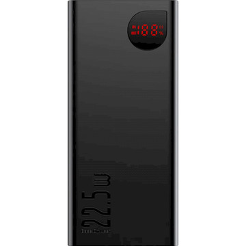 Зовнішній акумулятор Baseus Adaman Metal Digital Display 20000mAh 22.5W Black (PPAD070101)