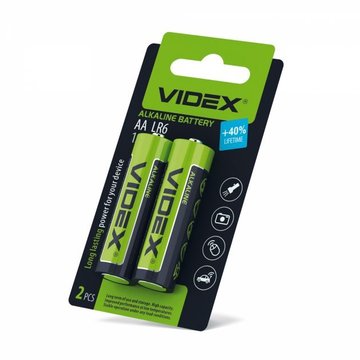 Батарейка Videx LR6/AA Alkaline Small Blister/2pcs