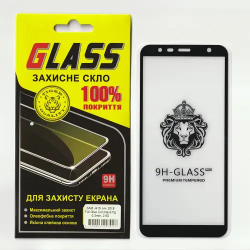 Захисне скло Lion Full Screen Full Glue for Samsung J415F (J4 Plus) 2018 Black