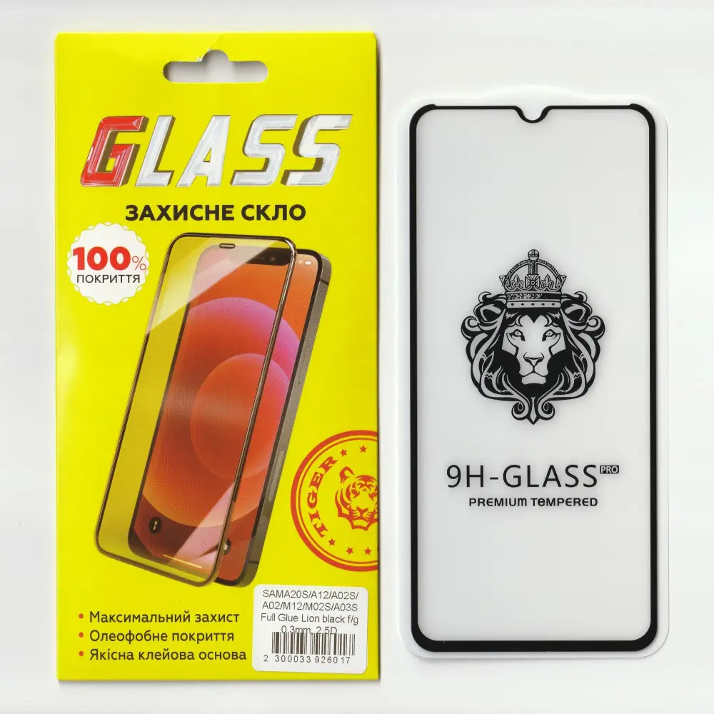 Защитное стекло Lion for Samsung A32 Black OneOpt