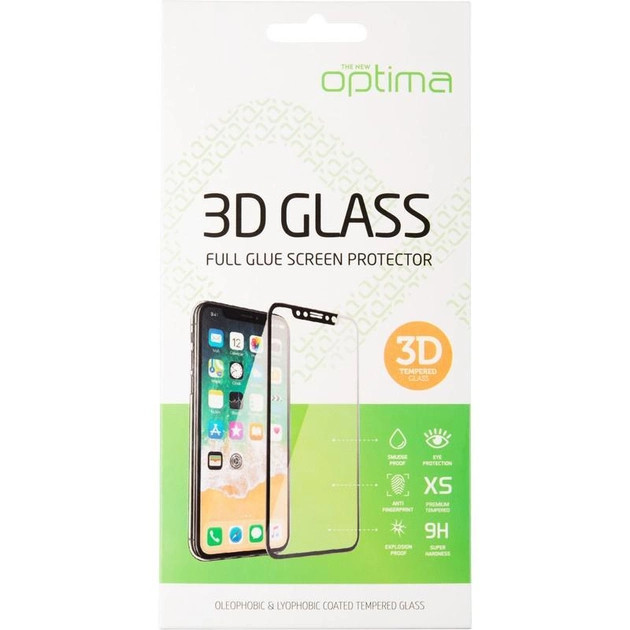 Защитное стекло Optima 3D for Huawei P40 Lite E Black MK