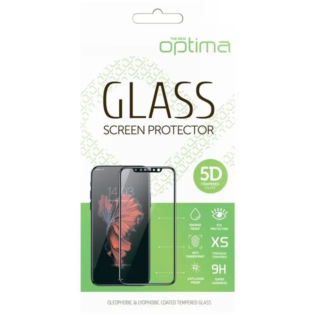 Защитное стекло Optima 5D for Realme 6i Black MK