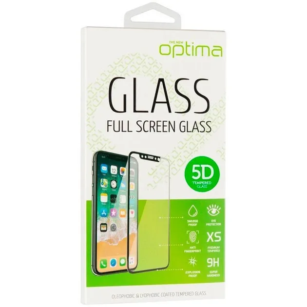 Защитное стекло Optima 5D for Xiaomi Redmi Note 9s Black MK