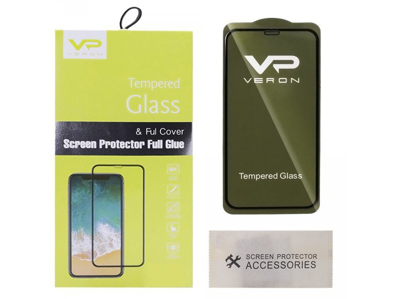 Защитное стекло Veron Slim Full Cover Xiaomi Redmi Note 8 Black КМТ
