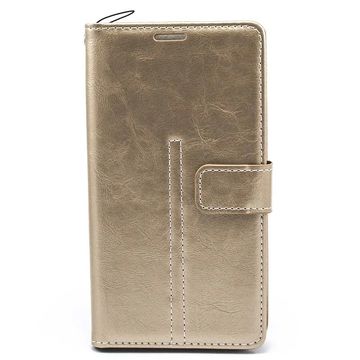 Чехол-накладка Levol Leather with magn 4.8-5.1 Gold