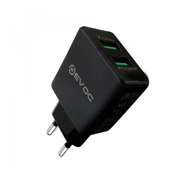 Зарядний пристрій Evoc 2USB SMART Charger 2.4A (3204M) Black