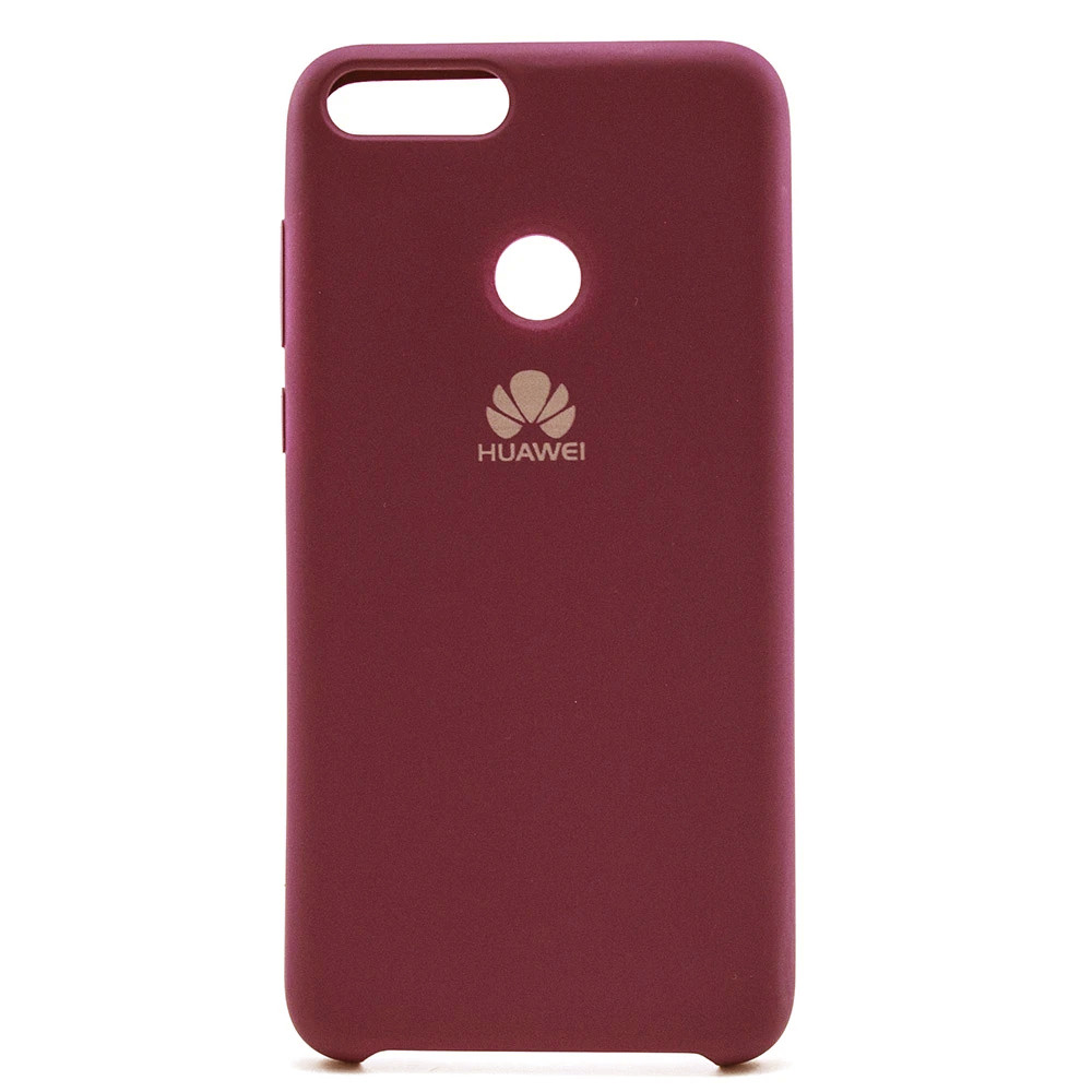 Чехол-накладка Silk Silicon Case Huawei P Smart (Enjoy 7S) Red