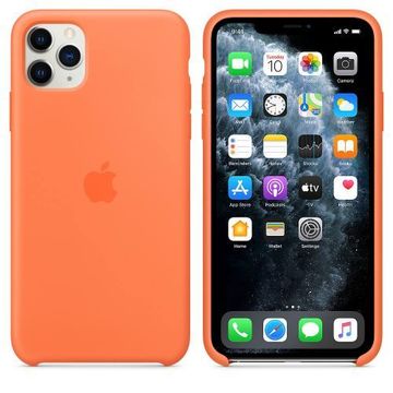 Чехол-накладка Apple Sillicon Case Copy for iPhone 11 Pro Max Orange
