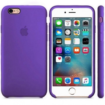 Чехол-накладка Apple Sillicon Case copy for iPhone 5 Violet