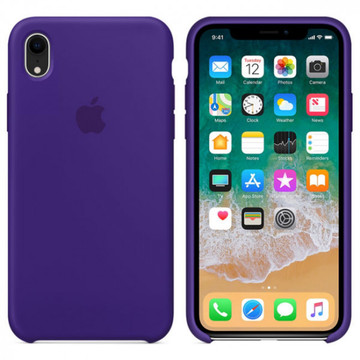 Чехол-накладка Apple Sillicon Case Copy for iPhone XR ultra Violet