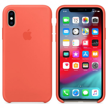 Чохол-накладка Apple Sillicon Case Copy for iPhone XS Max Orange