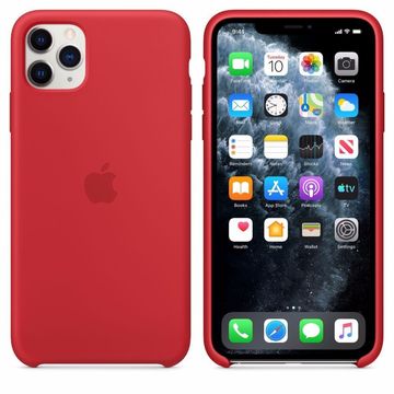 Чехол-накладка Apple Sillicon Case for iPhone 11 Pro Max Red