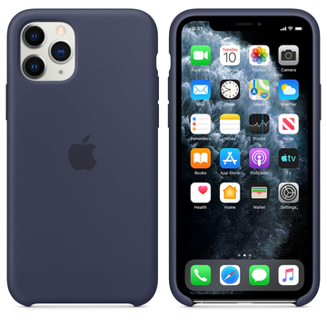 Чохол-накладка Apple Sillicon Case for iPhone 11 Pro Midnight Blue