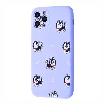 Чехол-накладка Fancy (TPU) for iPhone 11 Pro Haski/Light Purple