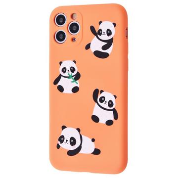 Чехол-накладка Fancy (TPU) for iPhone 11 Pro Panda/Peach