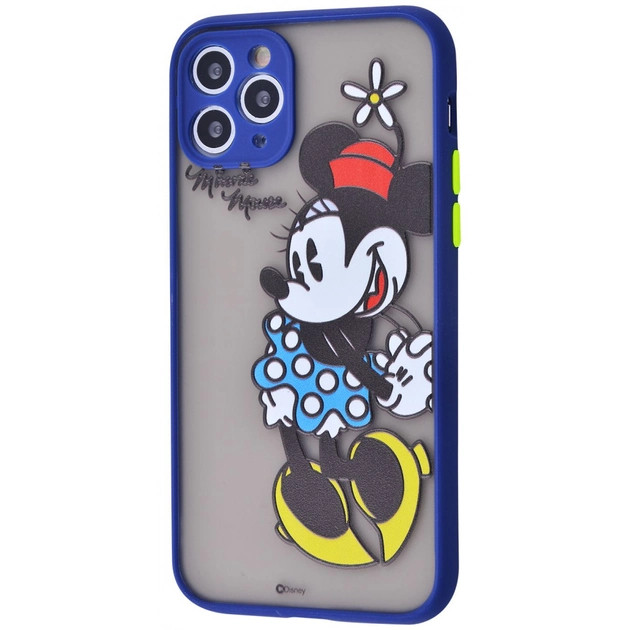 Чохол-накладка Matte Picture Shadow New (PC+TPU) for iPhone 11 Pro Minnie mouse/Dark Blue