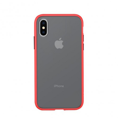 Чехол-накладка Matte Skin Affinity for iPhone XS Max Dark Red