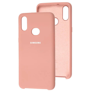 Чохол-накладка Soft Silicone Case Magnet Ring for Samsung A107 (A10S) Peach