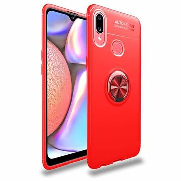 Чохол-накладка Soft Silicone Case Magnet Ring for Samsung A107 (A10S) Rose Red