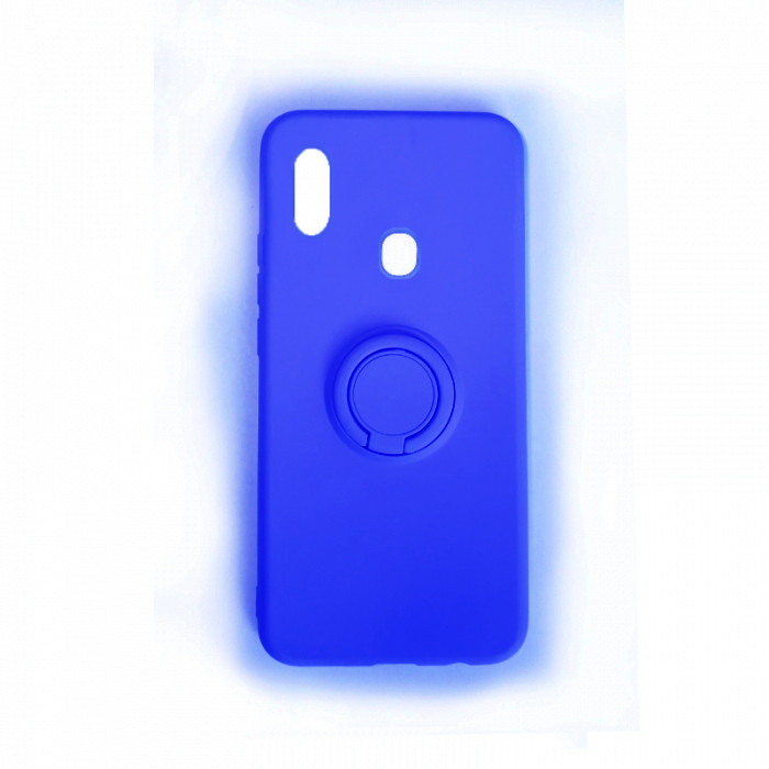 Чехол-накладка Soft Silicone Case Magnet Ring for Samsung A207 (A20s) Dark Blue