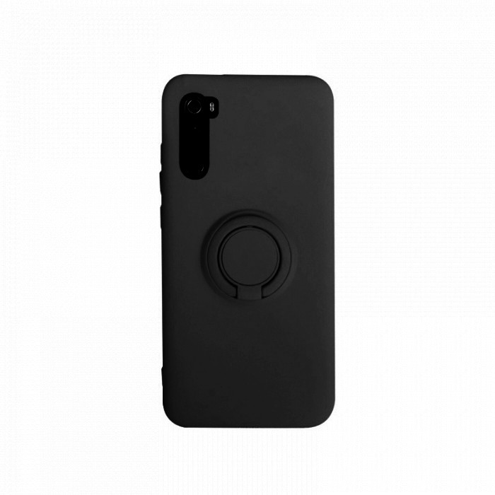 Чохол-накладка Soft Silicone Case Magnet Ring for Xiaomi Redmi Note 8 Black