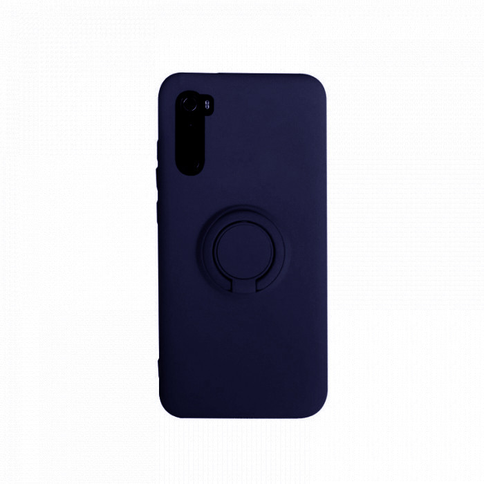 Чохол-накладка Soft Silicone Case Magnet Ring for Xiaomi Redmi Note 8 Dark Blue