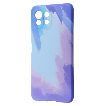 Чехол-накладка WAVE Watercolor Case (TPU) Xiaomi Mi 11 Lite Blue