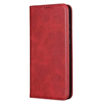 Чехол-книжка Leather Fold for Poco M5 Dark Red