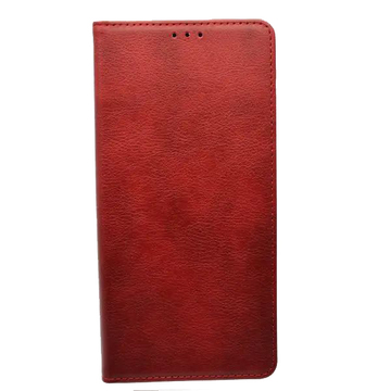 Чехол-книжка Leather Fold for Xiaomi Redmi Note 10 Pro Wine Red