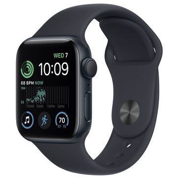 Смарт-часы Apple Watch SE 2 GPS 40mm Midnight Aluminum Case with Midnight Sport Band M/L (MNT83, MR9Y3)