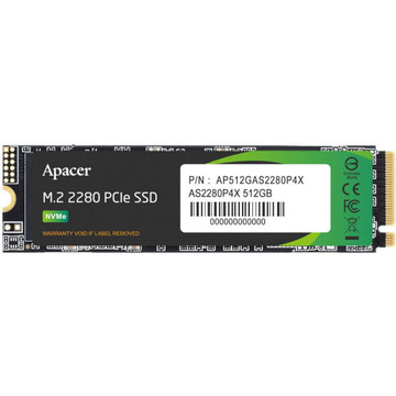 SSD накопитель Apacer M.2 512GB AS2280P4X (AP512GAS2280P4X-1)