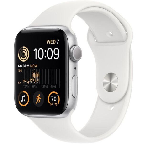 Смарт-годинник Apple Watch SE GPS 40mm Silver Aluminium Case with White Sport Band Regular (MNJV3UL/A)