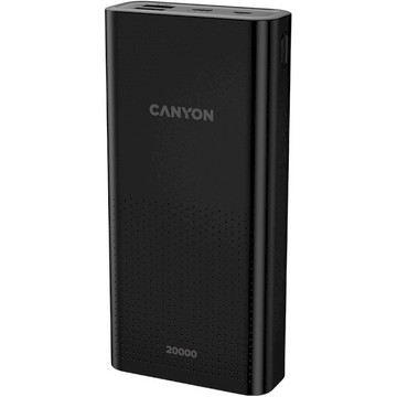 Зовнішній акумулятор Canyon PB-2001 20000mAh Black (CNE-CPB2001B)
