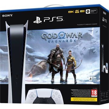 Игровая приставка Sony PlayStation 5 Digital Edition 825GB God of War Ragnarok Bundle (9452799)