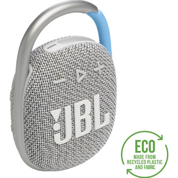 Bluetooth колонка JBL Clip 4 Eco White (JBLCLIP4ECOWHT)