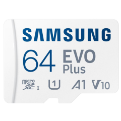 Карта пам'яті Samsung Evo Plus microSDXC 64GB UHS-I U1 V10 A1 + SD (MB-MC64KA/EU)