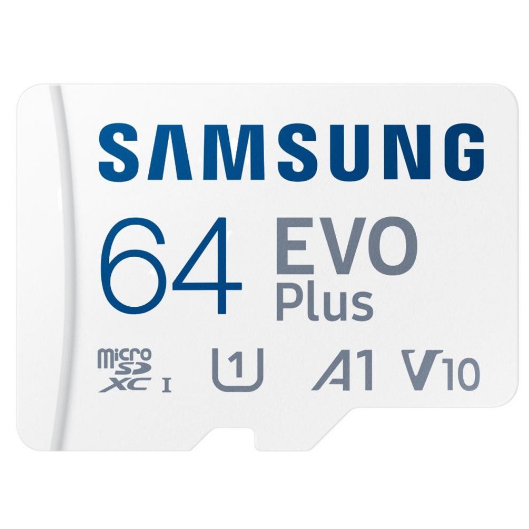 Карта пам'яті  Samsung Evo Plus microSDXC 64GB UHS-I U1 V10 A1 + SD (MB-MC64KA/EU)