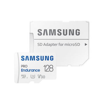 Карта пам'яті  Samsung PRO Endurance microSDXC 128GB Class 10 UHS-I U3 V30 + SD (MB-MJ128KA/EU)