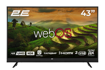 Телевізор 2E Black (2E-43A06LW)